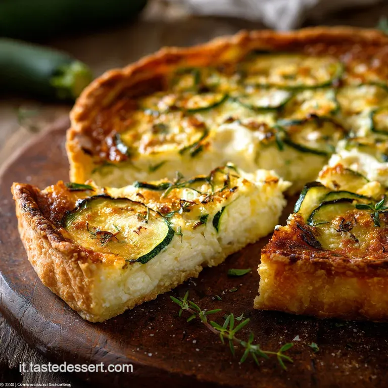 Torta salata con zucchine e scamorza la ricetta cremosa e affumicata