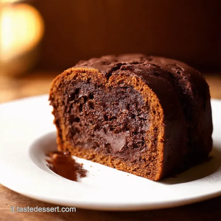 Torta Soffice Al Cioccolato Fondente Con Cuore Di Cioccolato E Gocce Golose presentation