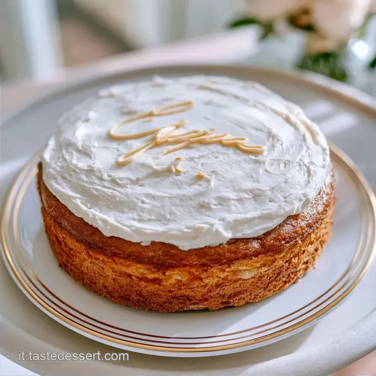Torta Vintage con Scritta: Base Stabile e Soffice