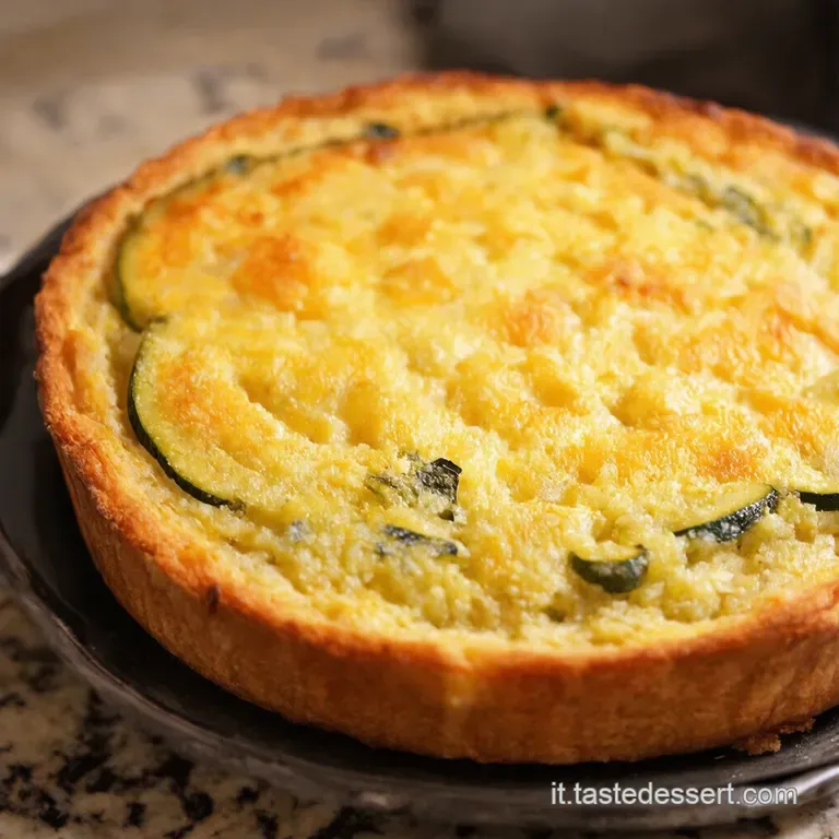 Tortino Rustico Di Zucchine Patate E Formaggio presentation