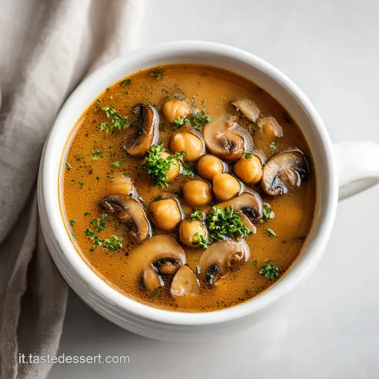 Vellutata Ceci e Funghi: Crema Setosa e Profumata